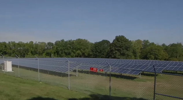 Philips Andover campus solar power - Net 0 energy homes solar panel installation